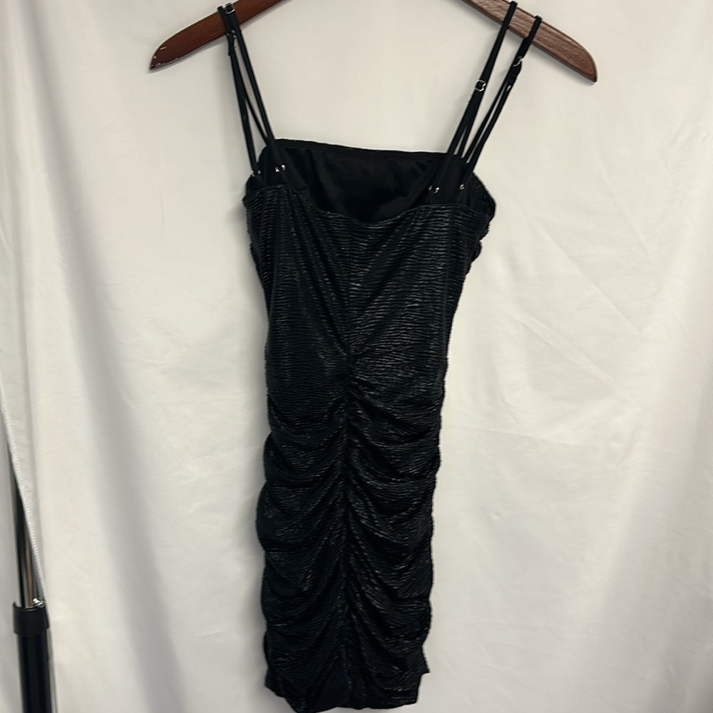 Lucy in the Sky Breakaway Bodycon in Shimmer Black size small. - Picture 6 of 10